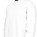 Casual Classics Premium Combed 330 Oversize Extended Neck Tall Sweatshirt - White additional 3