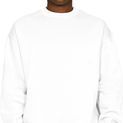 Casual Classics Premium Combed 330 Oversize Extended Neck Tall Sweatshirt - White additional 1