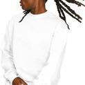 Casual Classics Premium Combed 330 Oversize Extended Neck Tall Sweatshirt - White additional 4