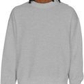 Casual Classics Ringspun Blend 280 Boxy Oversize Extended Neck Sweat - Ash Grey additional 1