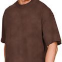 Casual Classics Ringspun Combed 220 Acid Wash Oversize Extended Neck T-Shirt - Acid Chocolate additional 4