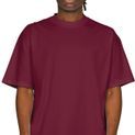 Casual Classics Supreme Organic Combed 350 Oversize Extended Neck T-Shirt - Burgundy additional 1