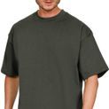 Casual Classics Supreme Organic Combed 350 Oversize Extended Neck T-Shirt - Khaki Olive additional 4