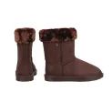 Hy Equestrian Children's Chisworth Waterproof Fleece Boot with Faux Fur - Chocolate additional 2