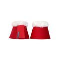 Hy Equestrian Christmas Santa Over Reach Boots - Red/White additional 2