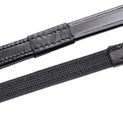Hy Equestrian Half Rubber Show Reins - Black additional 3
