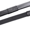Hy Equestrian Half Rubber Show Reins - Black additional 1