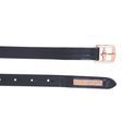 Hy Equestrian Rosciano Rose Gold Stirrup Leathers - Black/Rose Gold additional 1