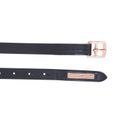 Hy Equestrian Rosciano Rose Gold Stirrup Leathers - Black/Rose Gold additional 1