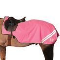 Reflector Fleece Exercise Sheet by Hy Equestrian - Pink additional 1