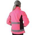 Reflector Waterproof Riding Jacket by Hy Equestrian - Pink/Black additional 2
