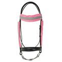 Reflector Bridle Bands by Hy Equestrian - Pink additional 2