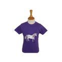 British Country Collection Dancing Unicorn Childs Tee - Purple additional 1