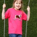 British Country Collection Flora Pony Childrens T-Shirt - Hot Pink additional 2