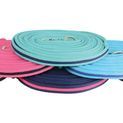 Hy Equestrian Soft Webbing Lunge Rein - Navy/Silver additional 1