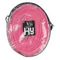 Hy Equestrian Soft Webbing Lunge Rein - Navy/Silver additional 2