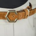 Coldstream Roxburgh Suede Belt Tan/Silver additional 2