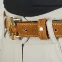 Coldstream Roxburgh Suede Belt Tan/Silver additional 3