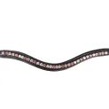 Propresicce Signature Curved Diamante Browband By Hy Equestrian With Rainbow Diamantes Black additional 1