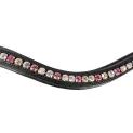 Propresicce Signature Curved Diamante Browband By Hy Equestrian With Rainbow Diamantes Black additional 2