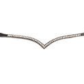 Propresicce Signature V Diamante Browband By Hy Equestrian With Black/Silver Diamantes Black additional 1