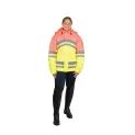 Reflector Two Tone Coat By Hy Equestrian Pink/Yellow additional 1