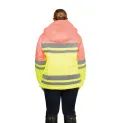 Reflector Two Tone Coat By Hy Equestrian Pink/Yellow additional 3