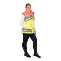 Reflector Two Tone Gilet By Hy Equestrian Pink/Yellow additional 3