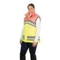 Reflector Two Tone Gilet By Hy Equestrian Pink/Yellow additional 4