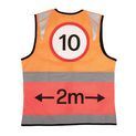 Reflector Two Tone Warning Tabard By Hy Equestrian - 10Mph/2 Metres Orange/Pink additional 2