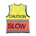 Reflector Two Tone Warning Tabard By Hy Equestrian - Caution Slow Yellow/Pink additional 2
