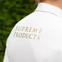 Supreme Products Long Sleeve Champion Junior Show Rider Competition Shirt With Zip Blue/White additional 2