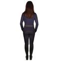 Hy Equestrian Elevate Allure Riding Tights - Navy/Gun Metal Grey additional 5