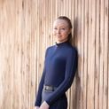 Coldstream Cairncross Long Sleeve Base Layer - Navy additional 2