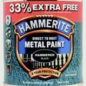 Hammerite Metal Paint Hammered 750ml + 33% Free additional 2