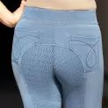 Hy Equestrian Elevate Chambray Denim Tights - Small additional 8