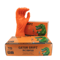 Tough Glove Long Cuff Gator Gripz - Orange (Box of 50 Gloves) additional 1