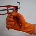 Tough Glove Long Cuff Gator Gripz - Orange (Box of 50 Gloves) additional 3