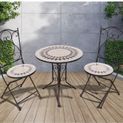 Pagoda Ceramic Mosaic Bistro Set additional 3