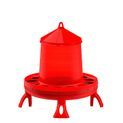 Poultry Feeder Plastic W/Legs Red additional 4