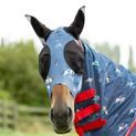Hy Equestrian Lycra Competition Ready Fly Mask Navy additional 2