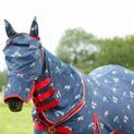 Hy Equestrian Competitionready Fly Mask with Ears &amp; Deta Navy additional 3