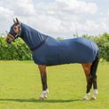 Hy Equestrian Lycra Flex Rug With Belly Flap Navy additional 1