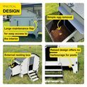 Chick’A® 4 Hen Chicken Coop “Harmony” Recycled plastic additional 12