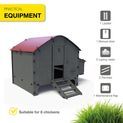 Chick’A® 8 Hen Chicken Coop “Harmony” Recycled plastic additional 9
