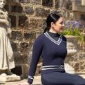 Coldstream Horndean Knitted V-Neck Jumper Ladies Navy additional 2