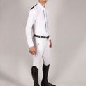 Coldstream Mens Penston Long Sleeved Show Shirt White/Navy additional 2