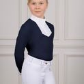Coldstream Ng L/S Roslin Ruffled Crystal Show Shirt Child Navy additional 3