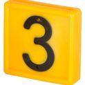 Number Block, yellow, pack of 10 additional 4