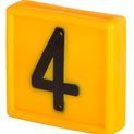 Number Block, yellow, pack of 10 additional 5
